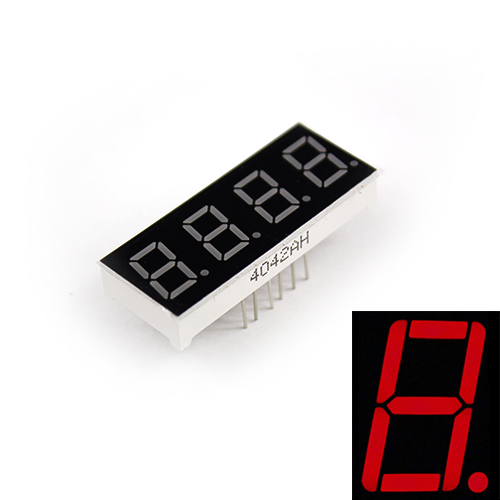 4 디지털 세븐 세그먼트 - 0.56 인치 - 빨강 - 캐소드 타입 / 4 digit 7 Segment - 0.56 Inches - Red - Common Cathode  FND